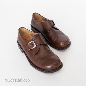 Footprints Birkenstock Monk Strap Shoes Women's 41/US 10 Brown Leather Handmade